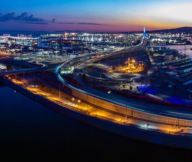 Port of Long beach.