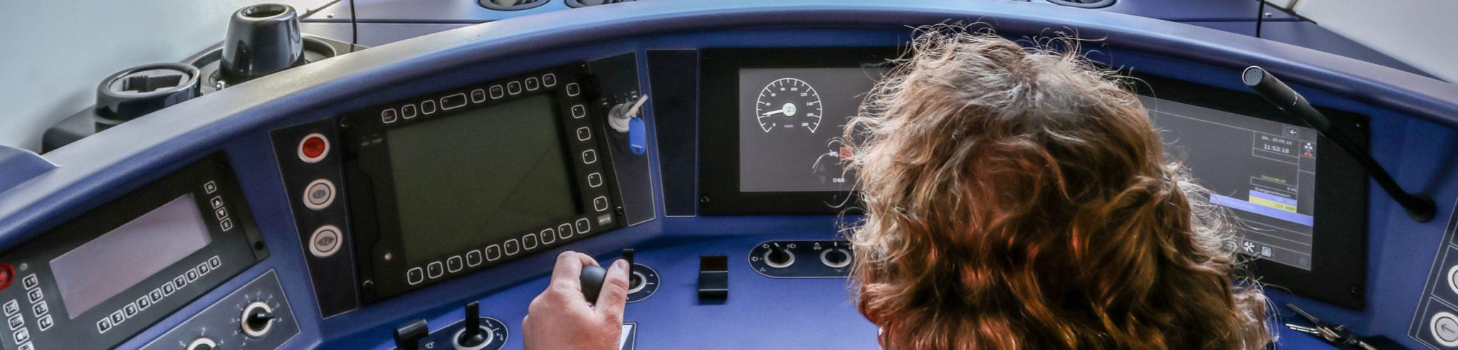 An operator using a control system