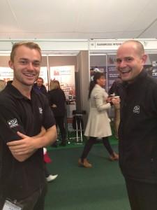 Two SEP staff members pose for a photo