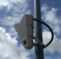 A mounted sensor.