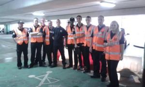 A group of SEP marshals pose for a photo