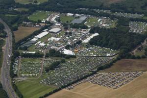An aerial photo of the Kent Country Show