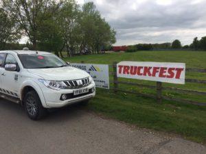 A sign for Truckfest