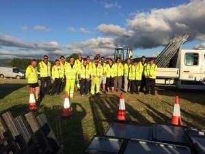 A group of SEP staff pose for a photo
