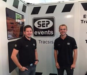 Two SEP staff members pose for a photo