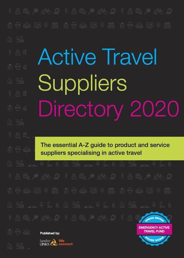 Active Travel Suppliers Directory 2020 guide book.