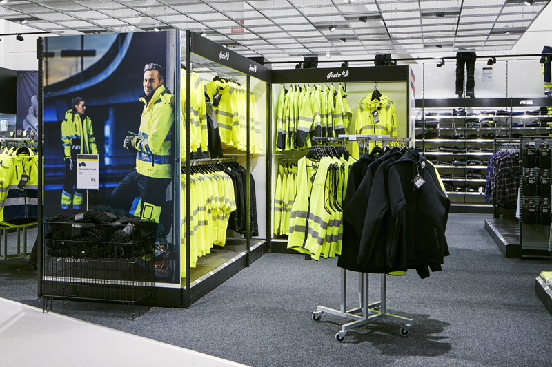 Produktområden - En av våra butikers klädsortiment