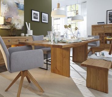 Massivholz Esstisch im Landhaus-Stil