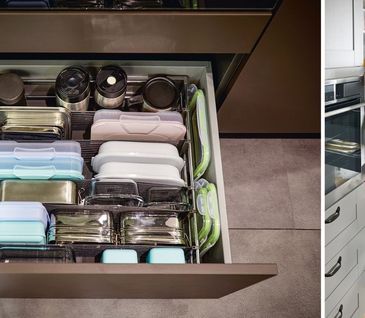Schubladensysteme mit viel Stauraum in der Küche