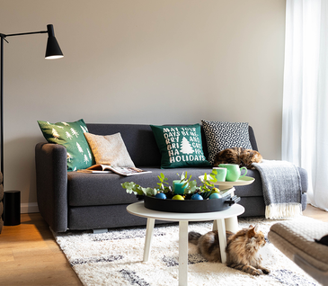 Weihnachtliches Wohnzimmer