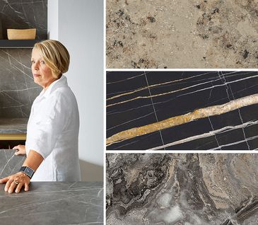 Arbeitsplatten aus Naturstein und Holz