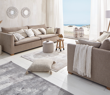 Beach House Einrichtung mit Sofas Montreal von Lebensart