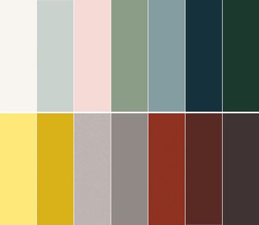 Bild mit einer Auswahl an Küchenfarben von Schüller