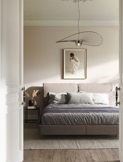 Beiges Boxspringbett Natura Home