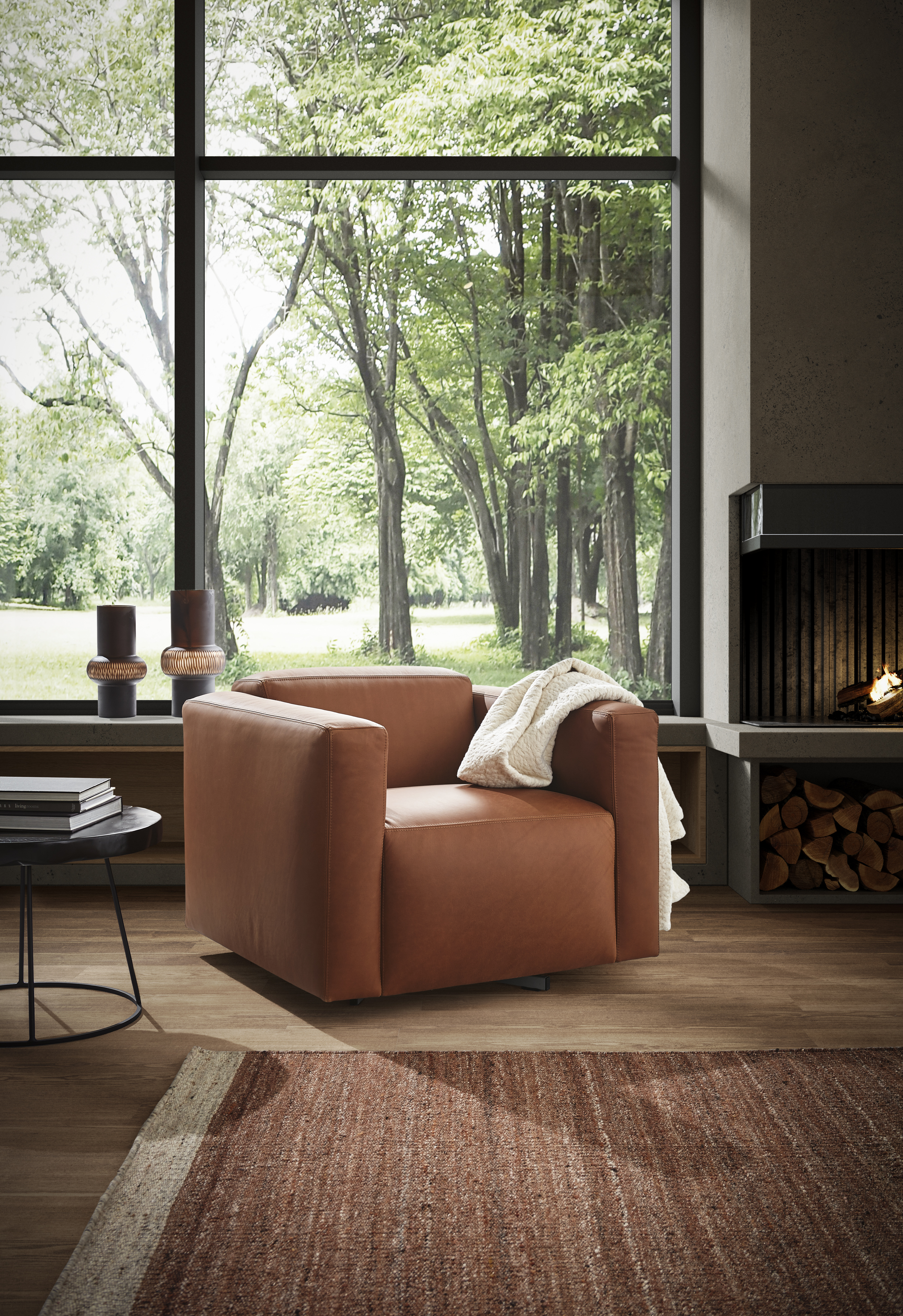 Zimmer mit der Farbe Cognac einrichten | Homepoet