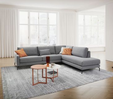 Graues Ecksofa Cuneo von Contur