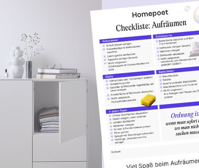 Checkliste: ZImmer aufräumen