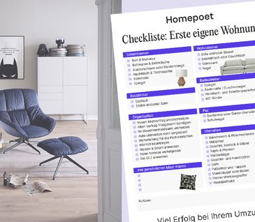Checkliste 1. eigene Wohnung