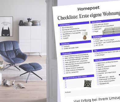Checkliste 1. eigene Wohnung