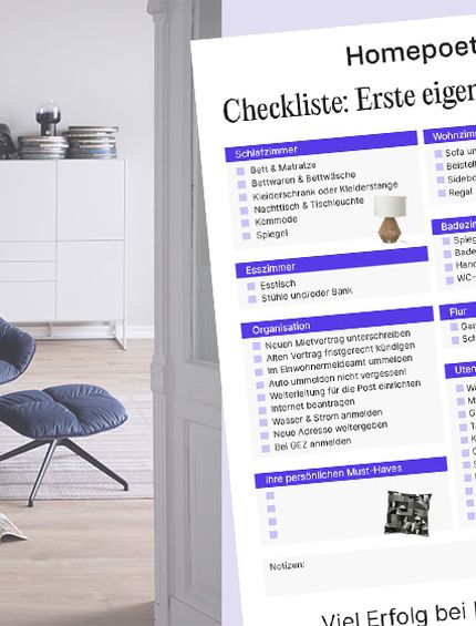 Checkliste 1. eigene Wohnung
