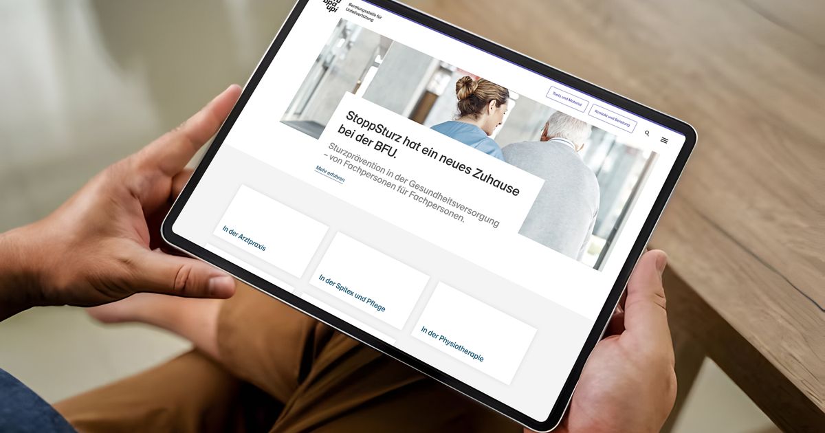Umfassendes Portal zur Sturzverhütung der BFU | Campfire