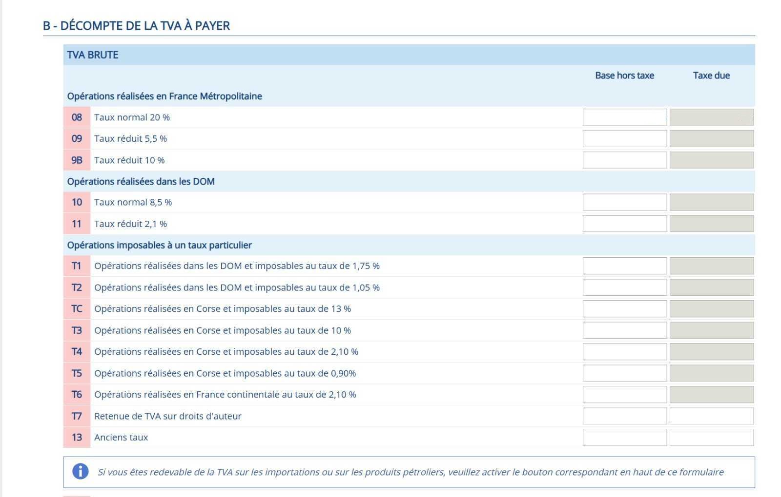 Déclaration de TVA 2 Déclaration de TVA : décompte de la TVA à payer