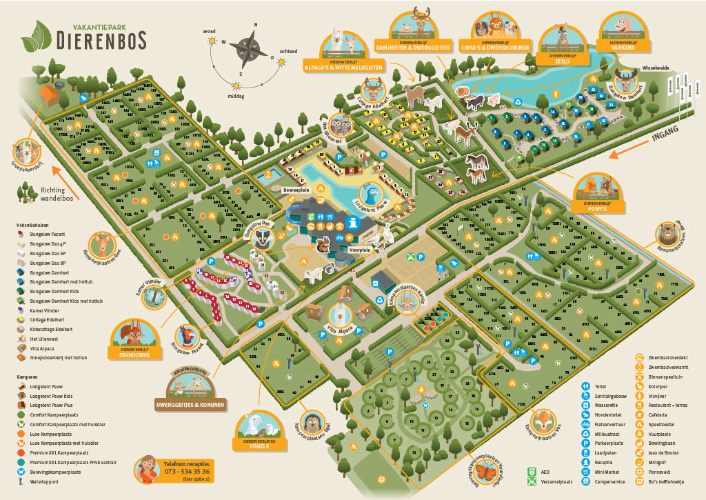 Plattegrond juli 2026 Vakantiepark Dierenbos Plattegrond juli 2026 Vakantiepark Dierenbos