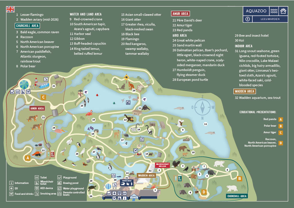 Plattegrond Engels 260212 AquaZoo Leeuwarden Plattegrond Engels 260212 AquaZoo Leeuwarden