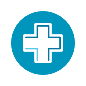 graphic icon of healthcare cross