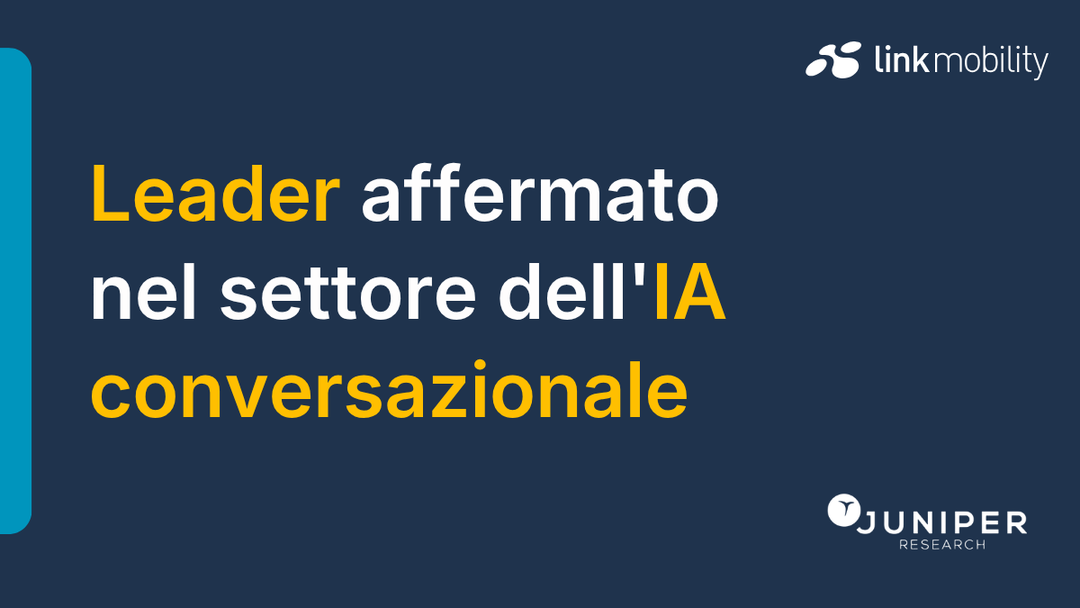 LINK Mobility leader nell'ai conversazionale 2026-2030