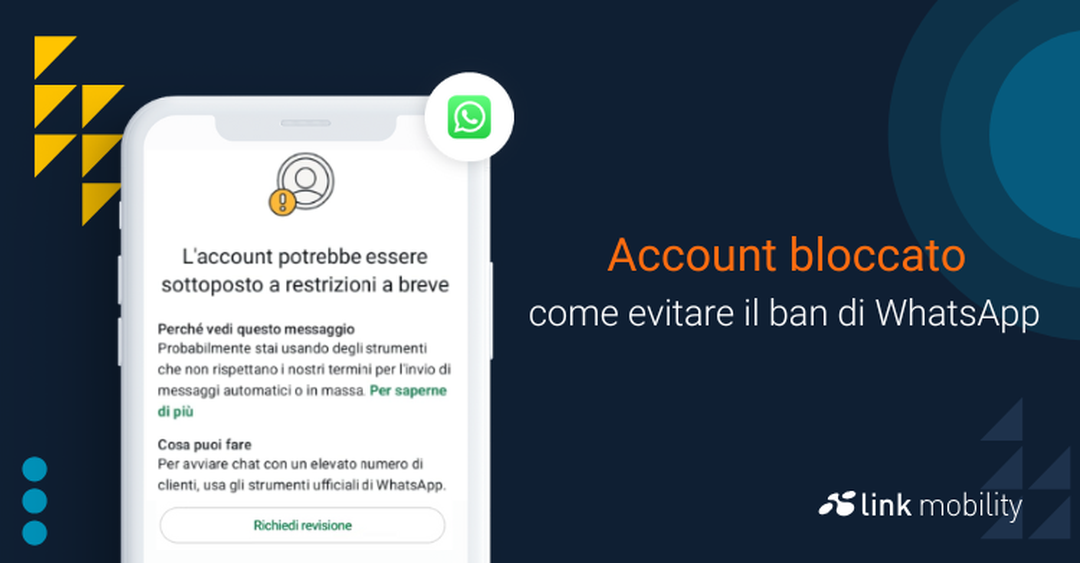 Sospensione account whatsapp api