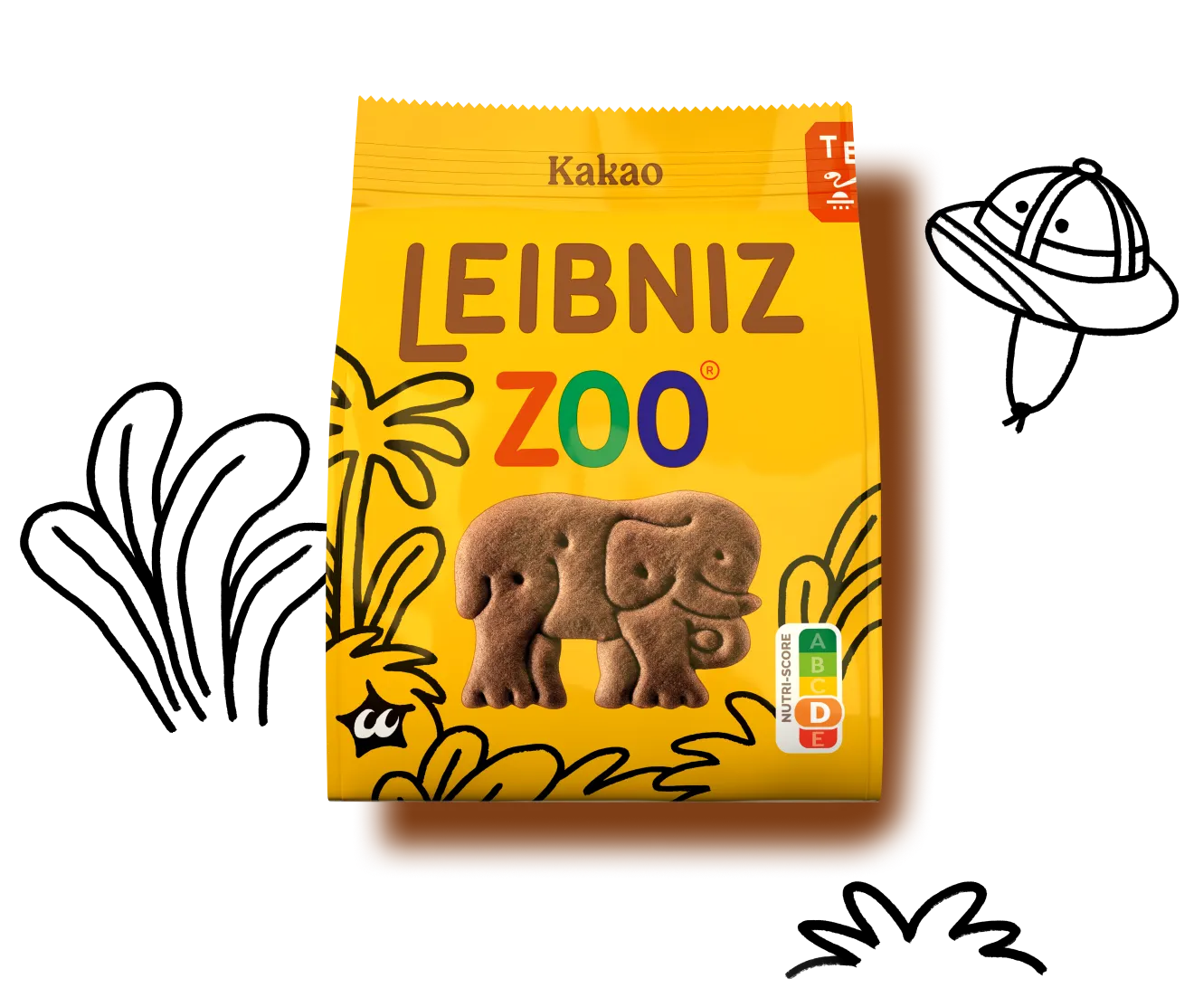 Verpackung der LEIBNIZ ZOO Kakao Kekse