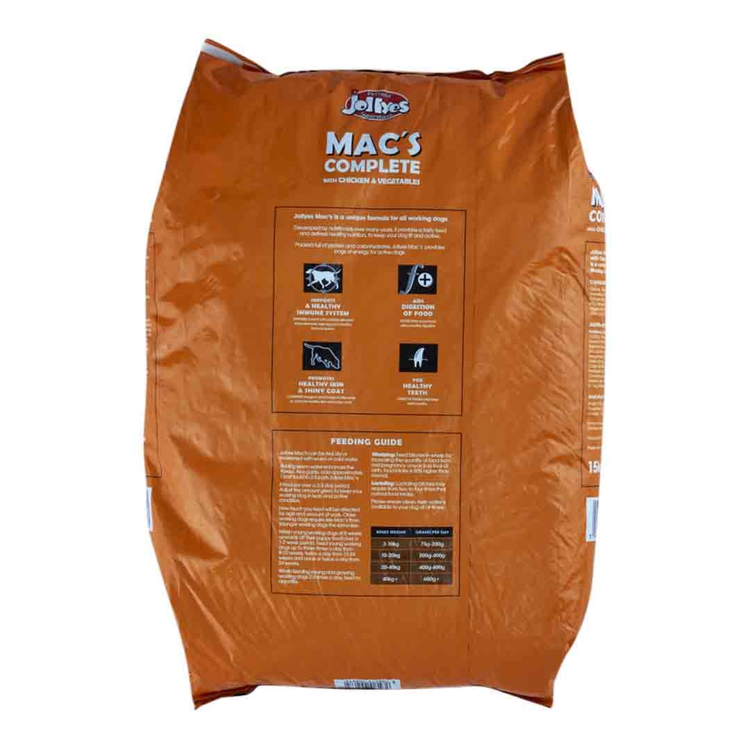 Jollyes Macs Complete Dog Food with Chicken & Veg 15kg Dry Dog Food