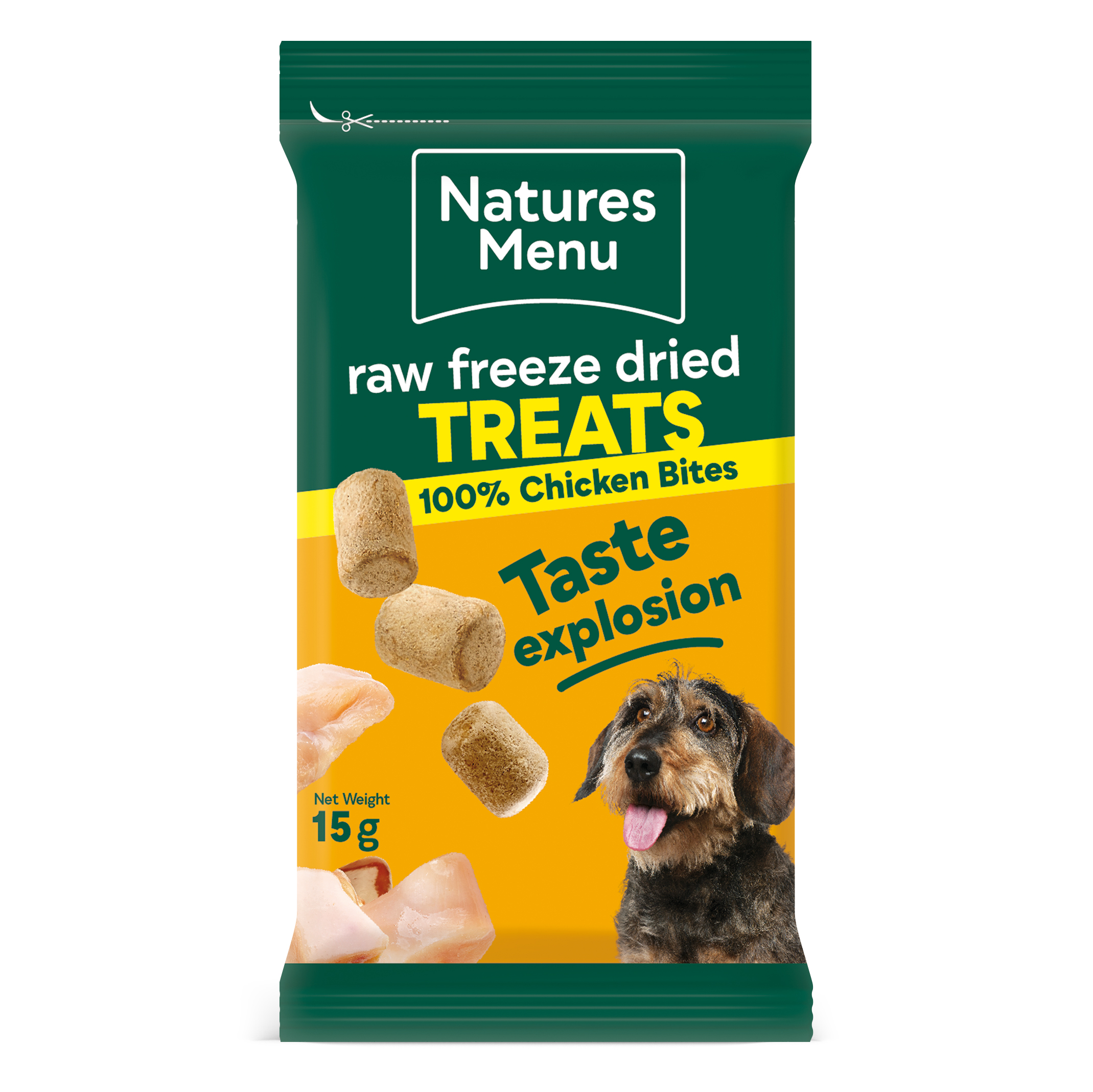 Natures menu Natures Menu Freeze Dried Bites Raw Chicken Adult Dry Dog Food pet food packaging