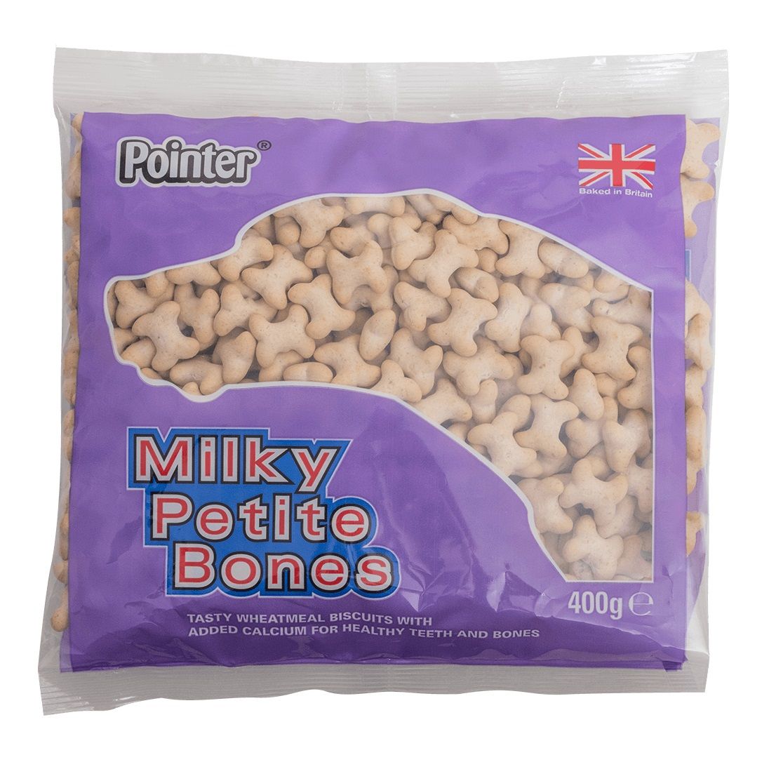 Pointer Milky Small Bones 400g Dog Biscuits