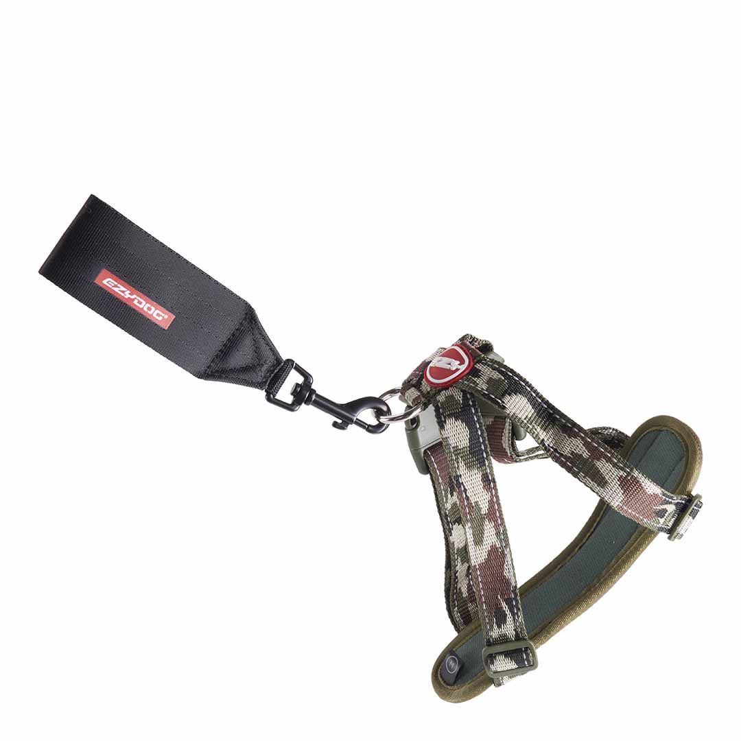 EzyDog ChestPlate Dog Harness Green Camo Dog Harnesses