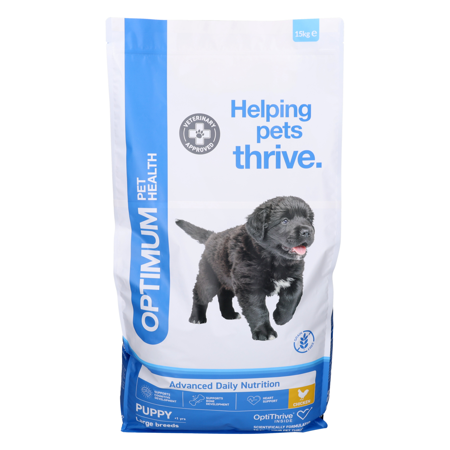 Optimum Pet Health Large Breed Puppy Dry Dog Food, 15kg | Jollyes Pets