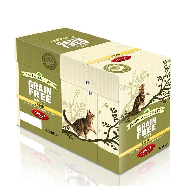 James Wellbeloved James Wellbeloved Lamb Adult Dry Cat Food pet food packaging