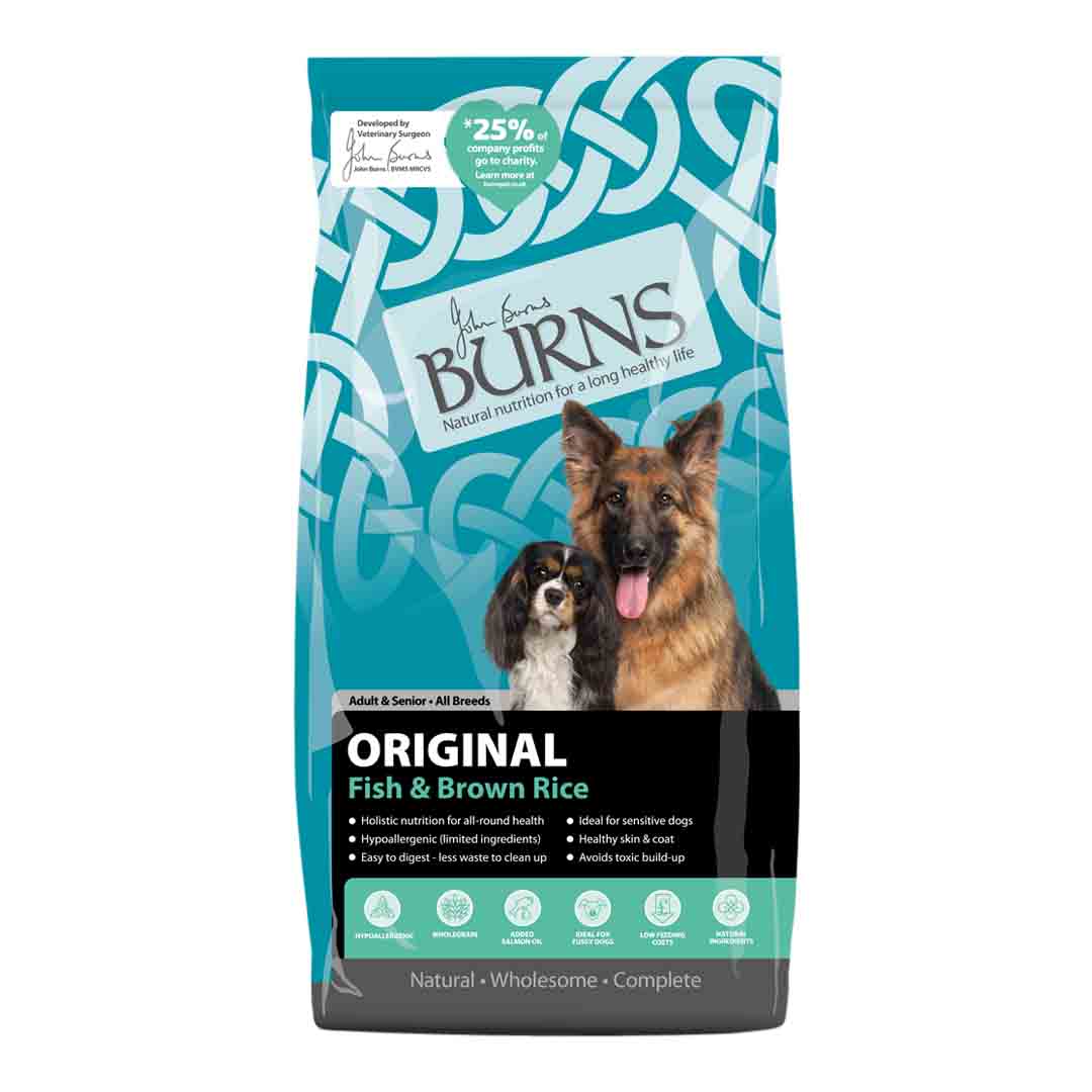 Burns Original Fish Dog Food 12kg Jollyes