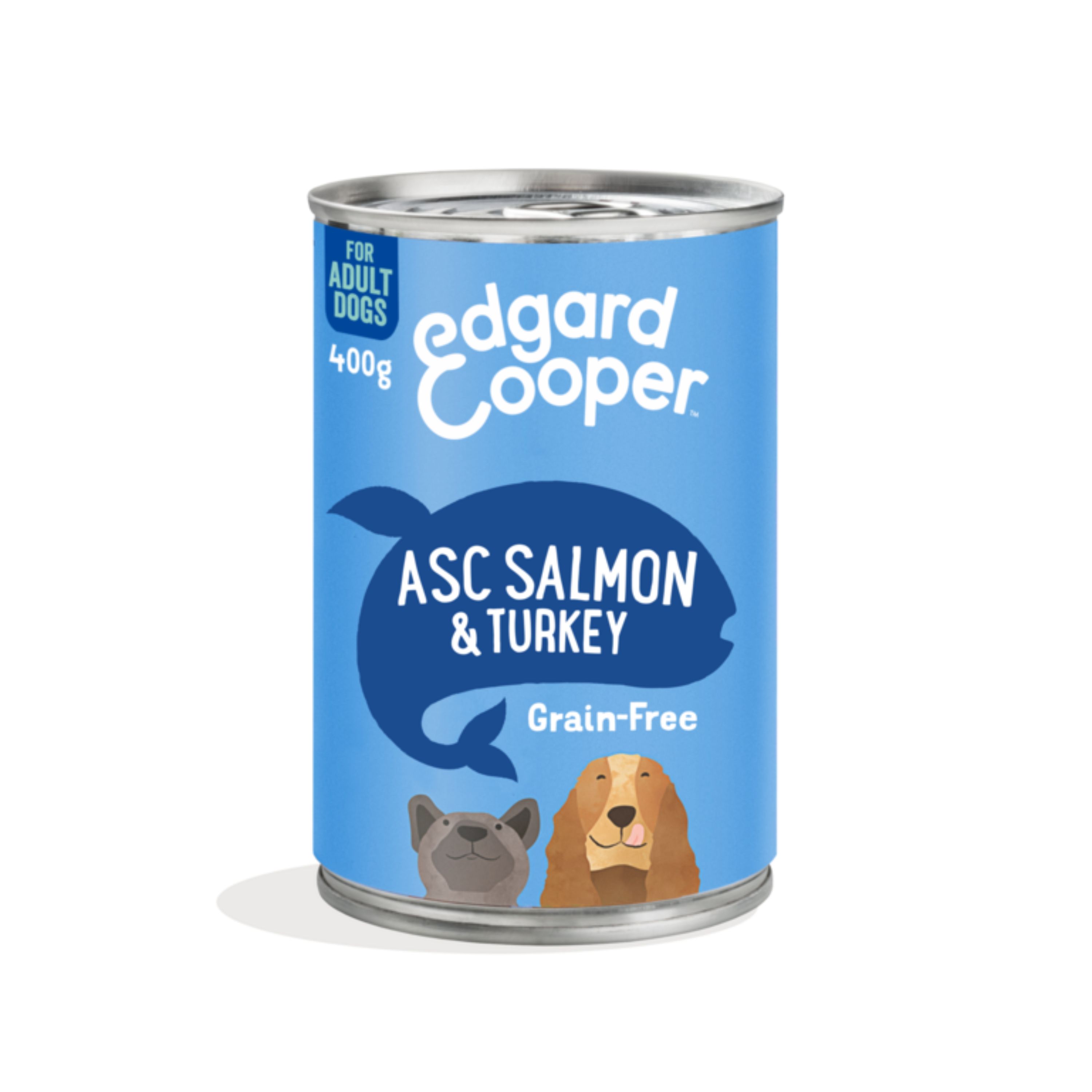 Jollyes Brand Jollyes Brand Edgard 38 Cooper Salmon Turkey Senior Wet Dog Food pet food packaging