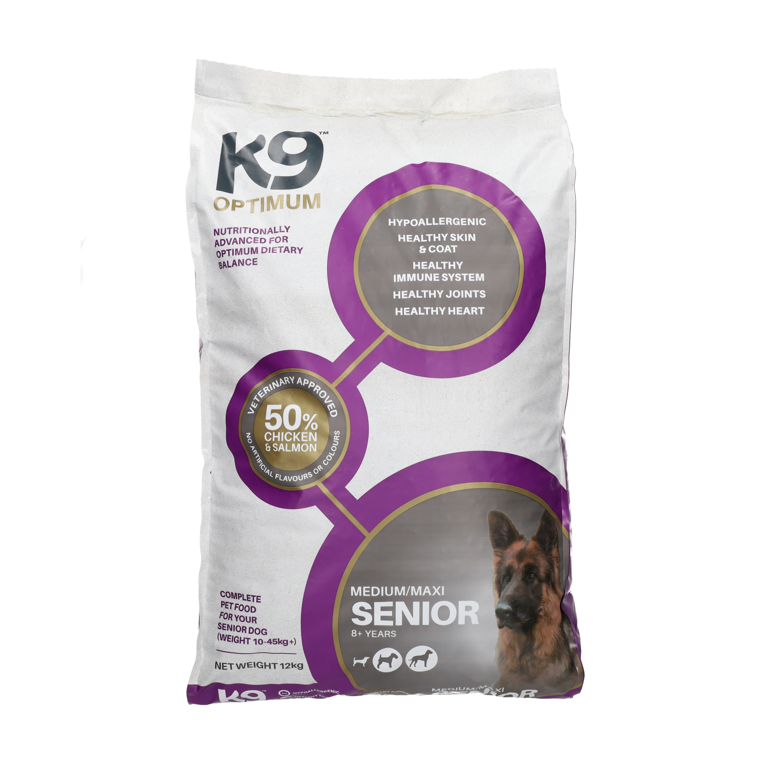 K9 Optimum K9 Optimum Pork Senior Dry Dog Food pet food packaging