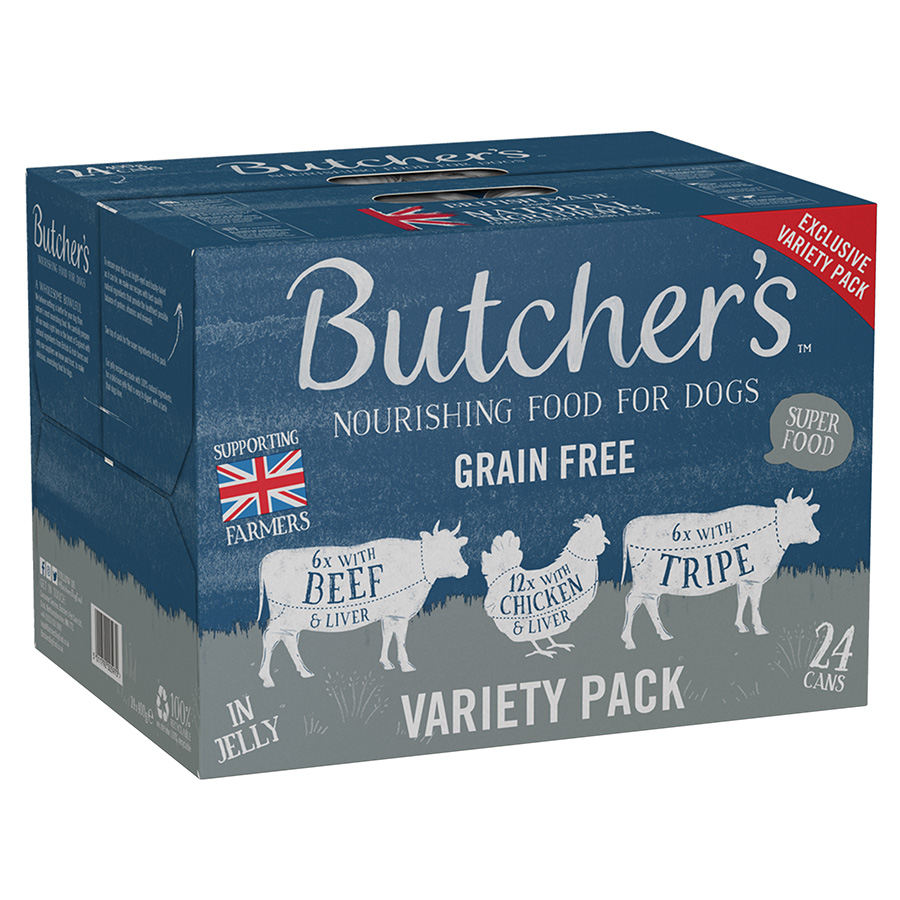 Butchers Butchers Variety Adult Wet Dog Food pet food packaging