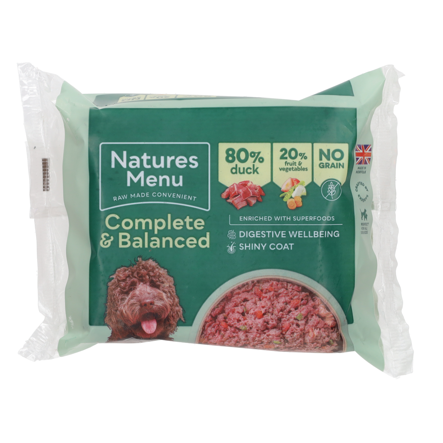 Natures menu Natures Menu Raw Adult Dry Dog Food pet food packaging