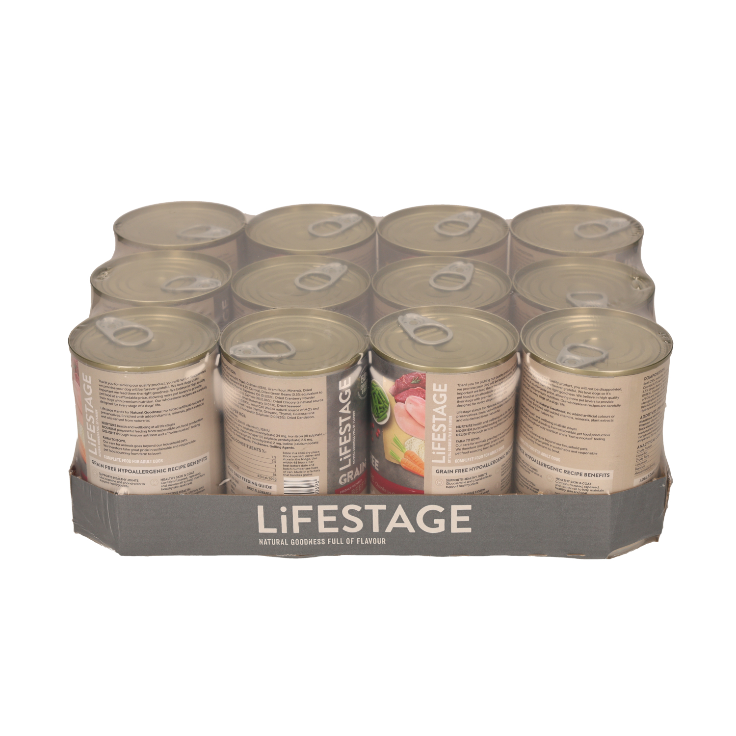 Lifestage Lifestage Grain Free Beef Tripe Adult Wet Dog pet food packaging