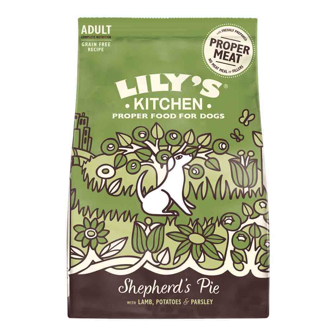 Lily's Kitchen Lily'S Kitchen Shepherd Pie For Dogs Lamb Adult Dry Dog Food pet food packaging