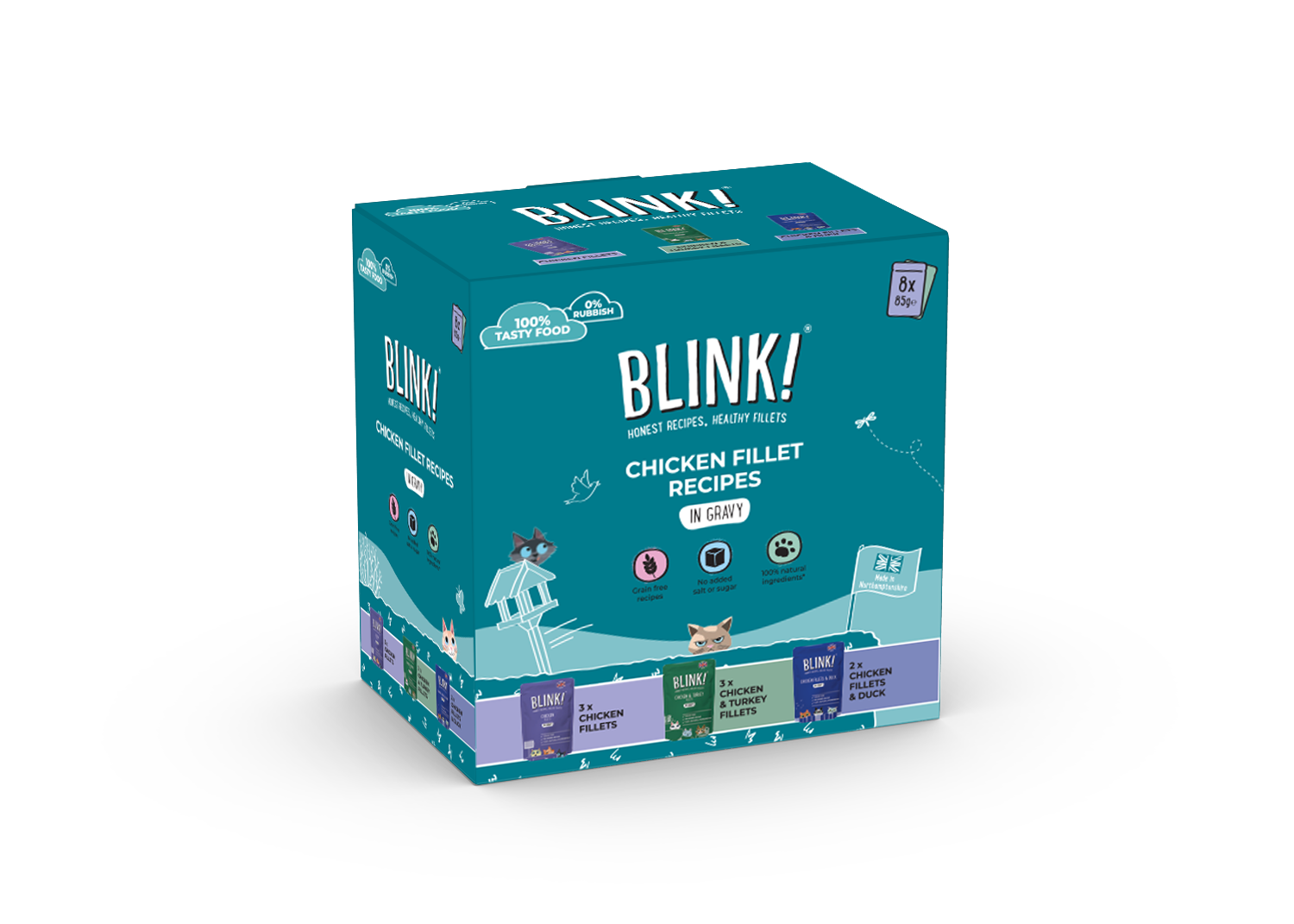 Blink Blink Chicken Duck Turkey Adult Wet Dog Food pet food packaging
