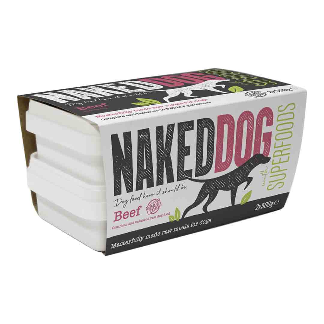 Naked Dog Naked Dog Raw Superfoods Beef Adult Dry Food pet food packaging