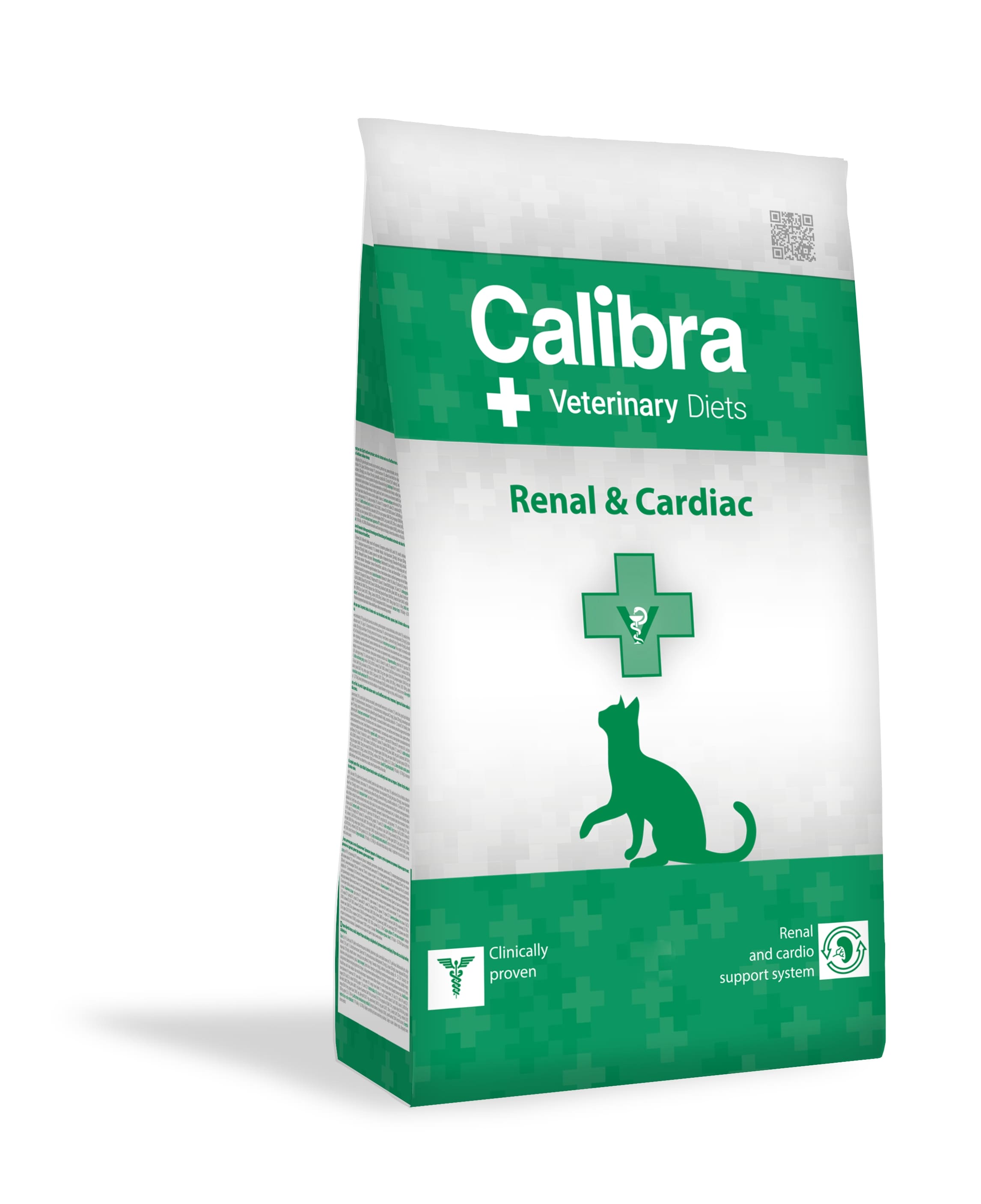 Calibra Calibra Veterinary Renal 38 Cardiac Adult Dry Cat Food pet food packaging