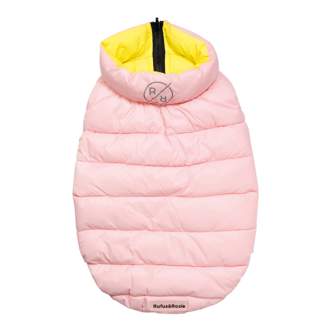 Rufus & Rosie Reversable Puffer Small Dog Coat Jollyes
