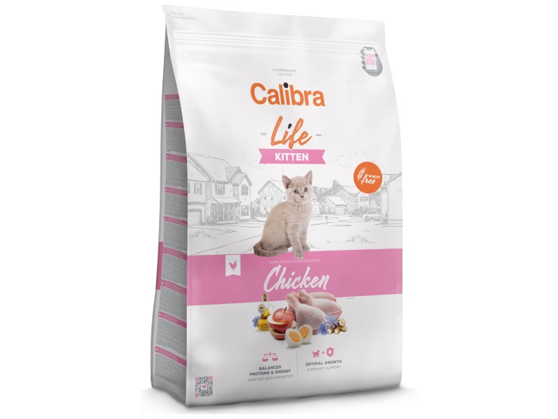 Calibra Calibra Life Chicken Kitten Dry Cat Food pet food packaging